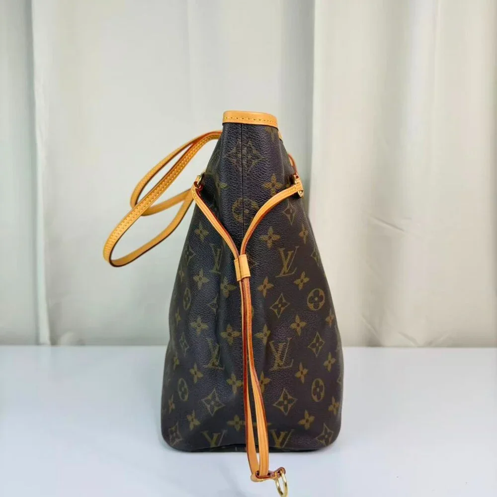 Louis Vuitton Monogram Canvas Neverfull MM Shoulder Bag Tote - Picture 3 of 6